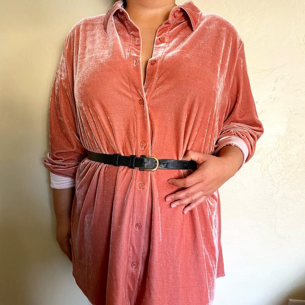 Velvet "Boyfriend" Button Down